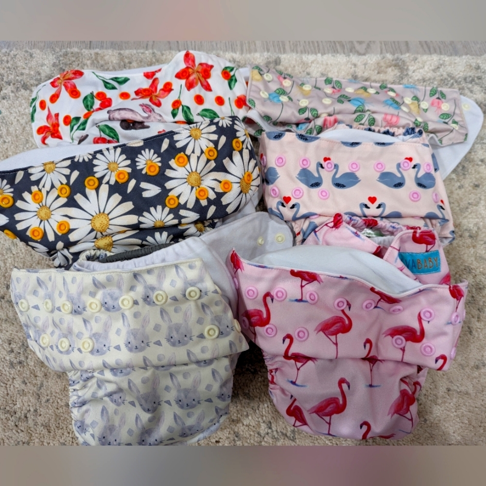 Alva Baby Cloth Diapers 6pk